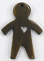 Benen hanger 40mm popje bruin p.st