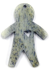 Benen hanger 40mm popje blauw per stuk