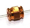 Metalen kraal 7mm roodgoudkl. 10st.