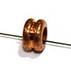 Metalen kraal 4mm roodgoudkl. 10st.