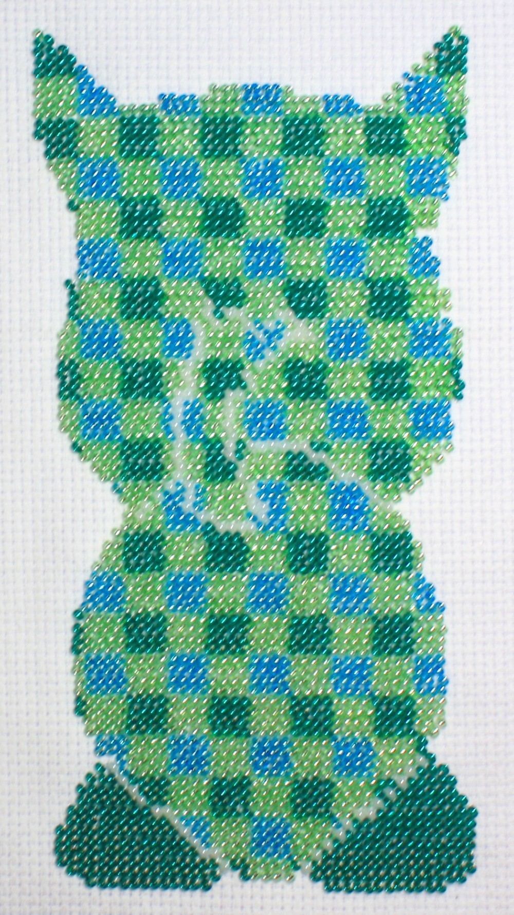 Hondje 3 geruit 12x19cm.