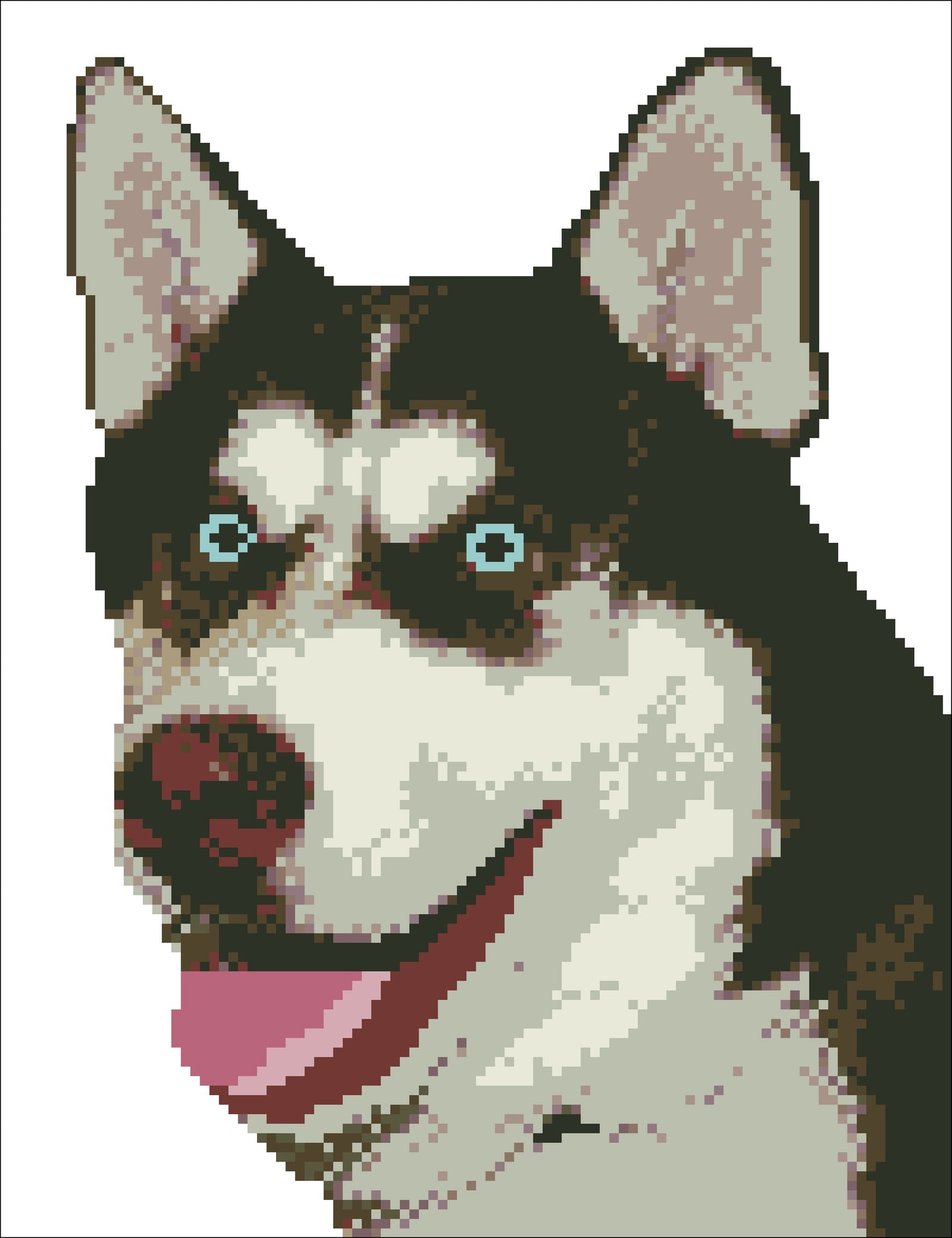 Borduurpakker Hond Athos 22x29cm
