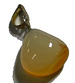 Lichte Chalcedoon hanger ca. 15mm