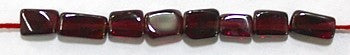 Granaat blokje 6mm streng 35cm