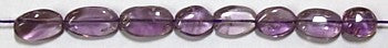 Amethist ovaal 10mm streng 35cm