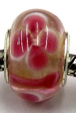 pandorastylekr. transp. rose inside bloemen p.st