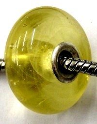 Pandorastyle glaskr.23mm champagne silverfoil p.st