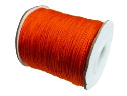 Satijnkoord 0,5mm oranje 5 meter
