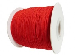 Satijnkoord 0,5mm rood 5 meter