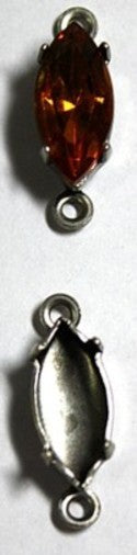 Tussenkastje met steen 15x8mm topaas p.st