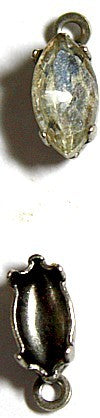 Hangkastje met steen 10x5mm transparant p.st
