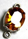 Tussenkastje met steen 12x10mm topaas p.st