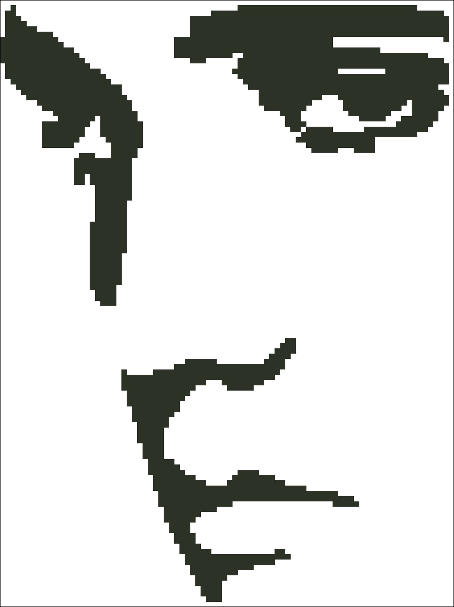 Borduurpakket silhouet Elvis Presley 16x26m.