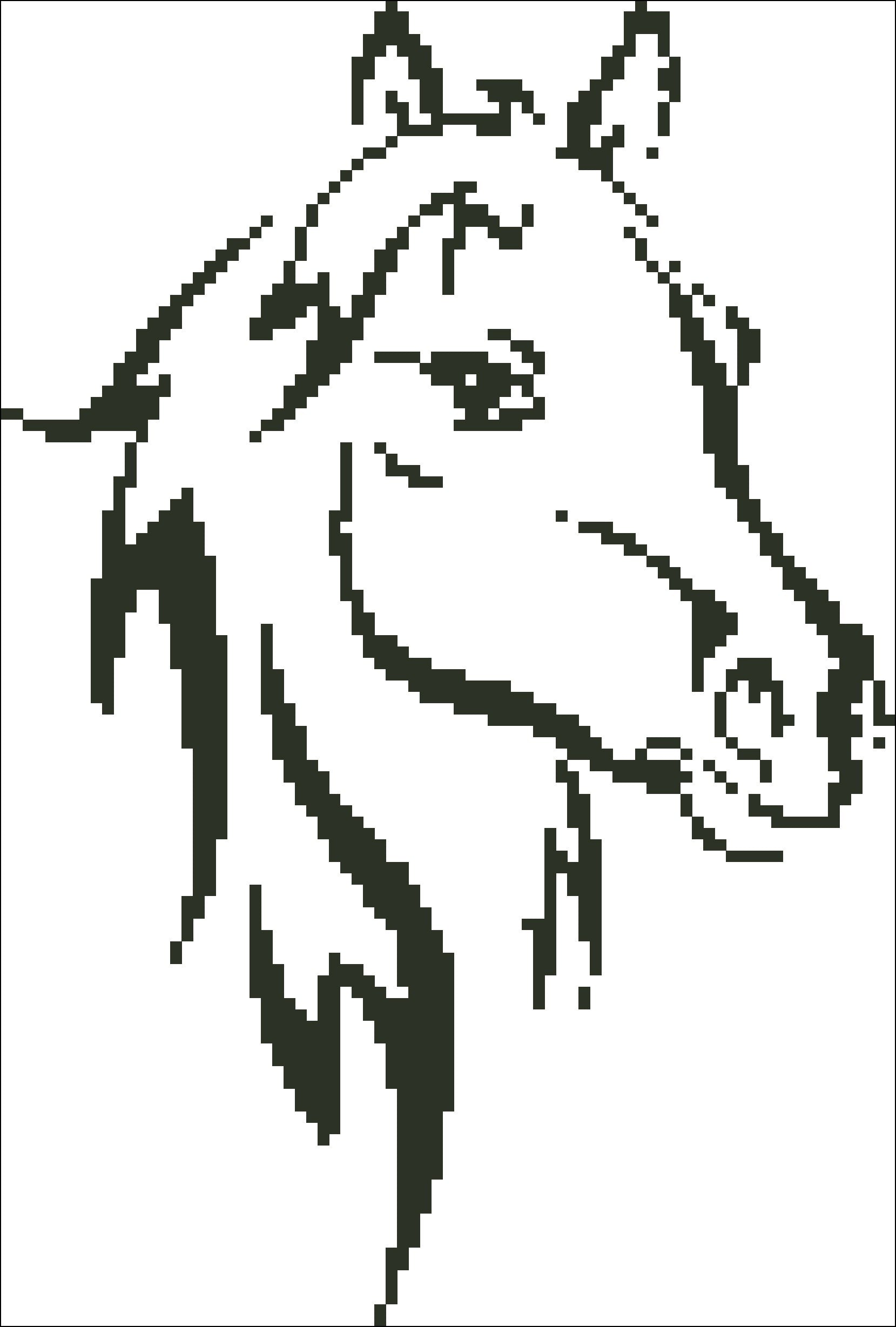 Borduurpakket Paard 18x26cm