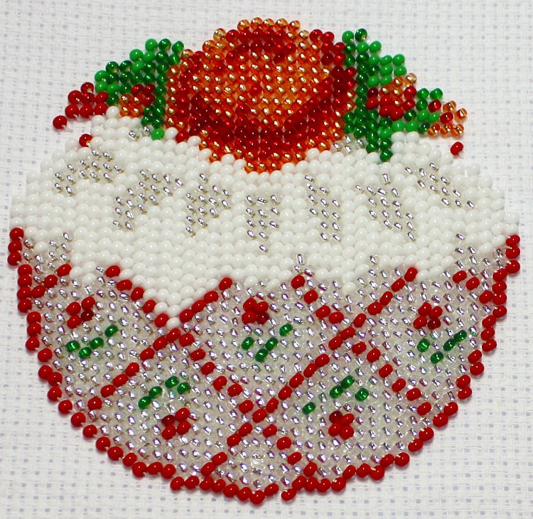 Borduurpakket Kerstbal 9x10cm