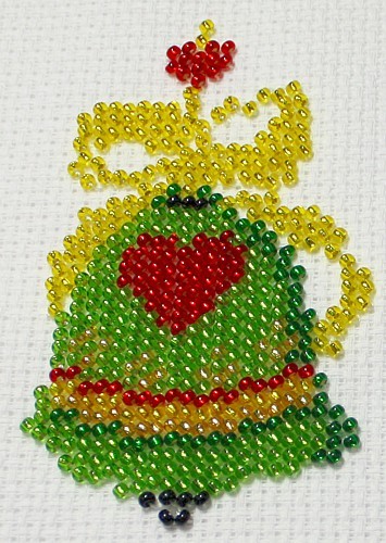 Borduurpakket kerstklok 6x9cm