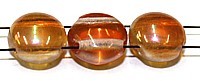 2-gat Tila rond/plat 8,25mm transp. apricot 25s