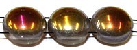 2-gat Tila rond/plat 8,25mm transp. apricot AB 25st