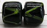 glaskraal ton 10x10 zwart/groen 10 stuks