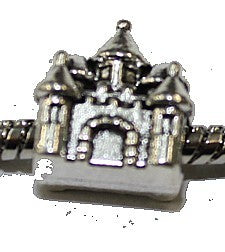 Metalen kraal 13mm gat 5mm kasteel