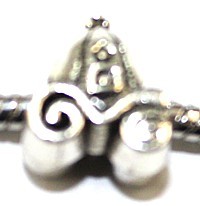 Metalen kraal gat 5mm muts