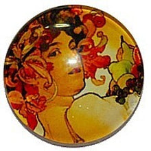 Camee 25mm art nouveau dames portret