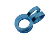 Bevestigingsoog bolletjesketting aqua 2mm 2st
