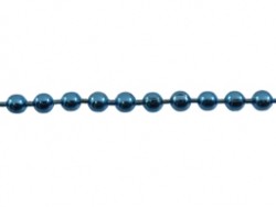 Bolletjesketting 2mm aqua 20cm