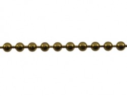 Bolletjesketting 2mm goudkl. 20 cm
