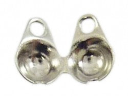 Bolletjesk. eindkalot voor 1/2mm GOUDkl. 10st