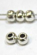 Mini metalen kralen klein 3mm 10st.