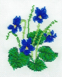 Borduurpakket maarts viooltje 9x13cm