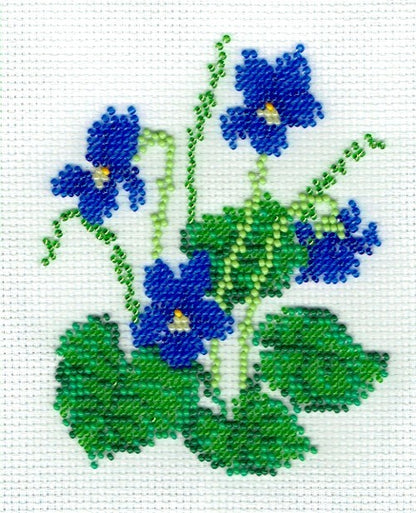 Borduurpakket maarts viooltje 9x13cm