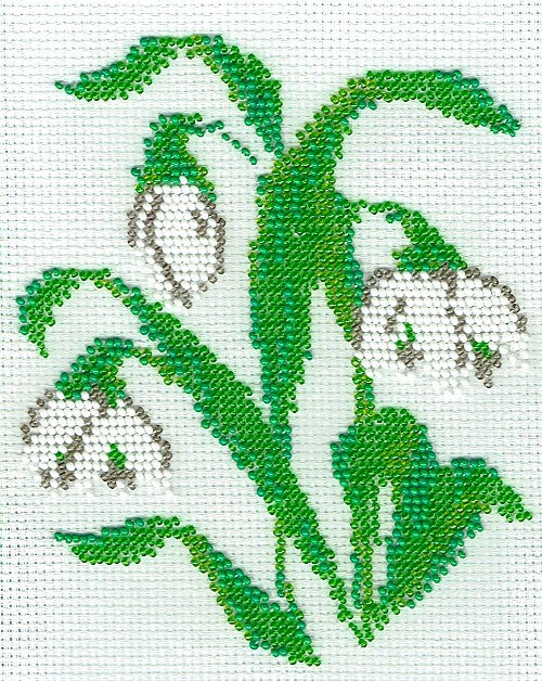 Borduurpakket Sneeuwklokje 13x17cm