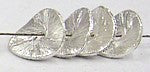 Bali zilver platte schijf 10mm diamond polish15st.