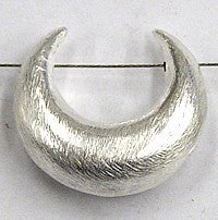 Bali zilver halve maan 24mm diamond polish 2st