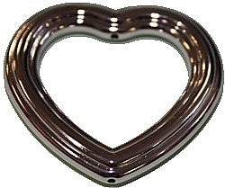 Metallookkr. 45mm open hartvorm p.st