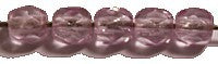 Facetkraal 4mm transp roze gecoat 50st.