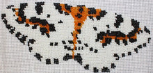 Borduurpakket vlinder 13x17cm wit/bruin
