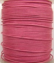 Waxcord 0,5mm donker rose 5meter
