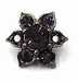 bloemknoop met swarovski amethyst per stuk