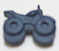 Moter 30mm koordstopper donkerblauw per stuk