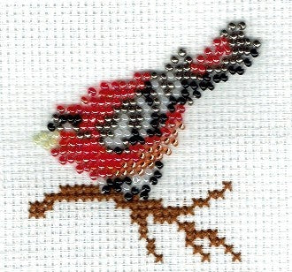 Borduurpakket vogeltje 7x7cm