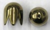 Kapje 10mm brons per paar