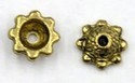 Kralenkapje metaal 8mm goudkl. p.paar