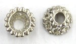 Kralenkapje 7x10mm zilverkl.. 2st