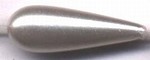 Parels 8X37mm druppel pearl white 5stuks