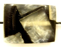 Resin blokvorm 28x22x7mm zwart/tr.wit p.st