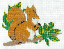Borduurpakket eekhoorn 12x16cm