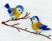 Borduurpakket 2 jonge pimpelmesen  12x17cm